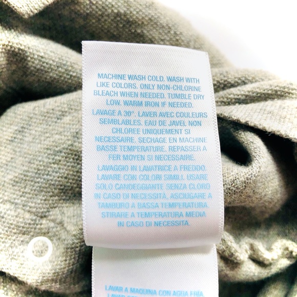 Ralph Lauren | Gray Knit Short Sleeve Polo Romper - Picture 4 of 5